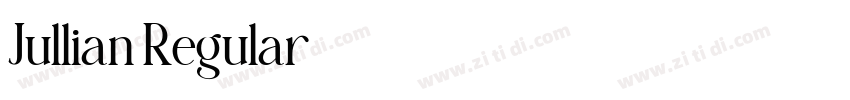 Jullian Regular字体转换